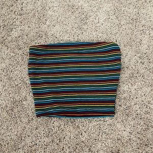 Rainbow Bandeau Top